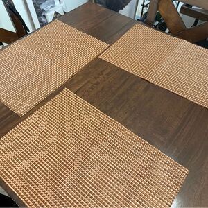 Elegant Brown Placemats Set of 6